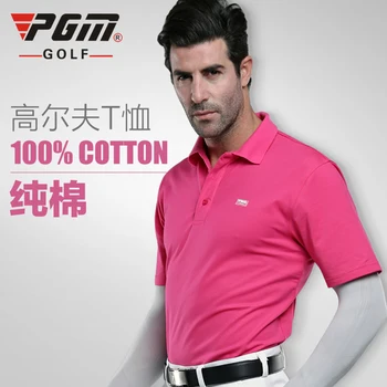 Голф тениска Голф спортна риза за мъже Спортна тениска Pure Cotton Polo Изображение