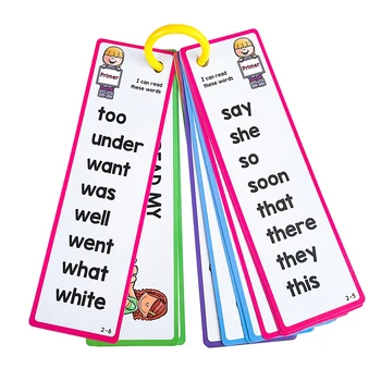 Деца, изучаващи английски флаш карти Образователни флашкарти Високочестотни думи Английски думи Карти Детски отметки Изображение