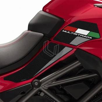 За Ducati Multistrada 1200 1260 2015-2020 Мотоциклет против хлъзгане Side Tank Pad Protection Knee Grip Mat Изображение