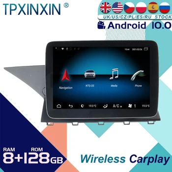 За Mercedes-Benz 8.4 инчов GLK 08-12 Android 10 кола стерео радио с екран радио плейър кола GPS навигация главата единица Carplay Изображение