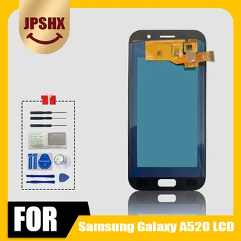 За Samsung Galaxy A5 2017 LCD A520 SM-A520F LCD дисплей сензорен екран дигитайзер монтаж рамка за A5 2017 A520 LCD екран Изображение