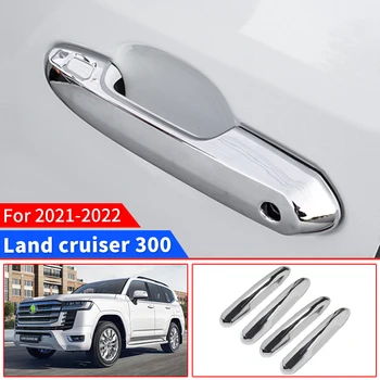 За Toyota Land Cruiser 300 Lc300 2021 2022 2023 Външна дръжка Модел от въглеродни влакна Кола врата дръжка декорация аксесоари Изображение