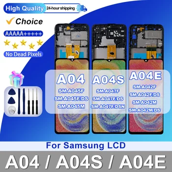Избор за Samsung Galaxy A04 A045 A045F LCD A04s A047 A047F сензорен екран дигитайзер за A04e LCD A042F дисплей замяна части Изображение