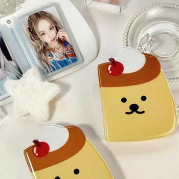 корейски инс Сладък десерт фотоалбум Събиране на държач за карти 3 инча декоративни идол фотокарти защитни ръкави Kawaii канцеларски материали Изображение