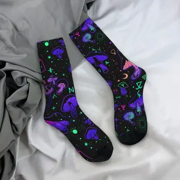 Магически гъби с окултни чорапи Мъжки ежедневни чорапи Висококачествени пролетни летни есенни зимни чорапи подарък Изображение