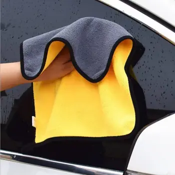Микрофибърна кърпа за почистване Сгъсти мека кърпа за сушене Измиване на тялото на автомобила за BMW 1 3 4 5 7 Серия X1 X3 X4 X5 X6 E39 E46 E53 E60 E90 Изображение