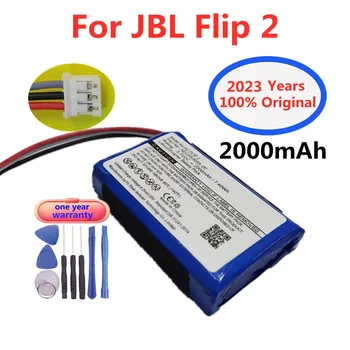 Оригинална 2000mAh батерия за високоговорители за JBL Flip 2 (2013) Flip2 Flip II 2013 AEC653055-2P Li-полимерни акумулаторни батерии Bateria Изображение