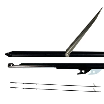 Персонализиране на харпун Spearfishing Spear Shaft 7mm 75cm To 190cm Super Hard Spring Steel Diving Fishgun Spear Shaft Tricut Tip Head Изображение