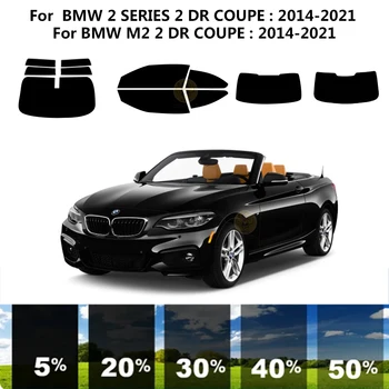 Предварително изрязана нанокерамика автомобил UV комплект за оцветяване на прозорци Автомобилно фолио за прозорци за BMW 2 СЕРИЯ F22 2 DR COUPE 2014-2021 Изображение