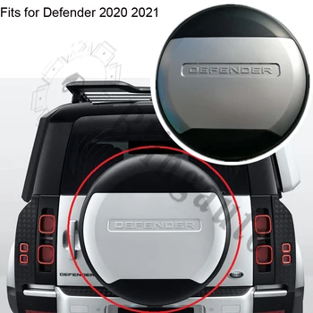 Резервен капак за гуми подходящ за -Land Rover Defender 2020 2021 пластмасов капак на джантата черен микс сребърен 1PC Изображение