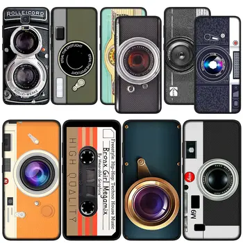 Реколта камера ретро капак телефон случай за Samsung Galaxy Забележка 20 Ultra 10 9 8 S10 Lite S9 + A6 A7 A8 плюс A9 мека обвивка Изображение