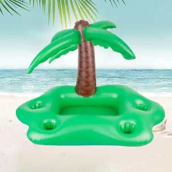 Удобна водна играчка PVC надуваема тава за салата Освободете ръцете си Плувен басейн Надуваем бар за сервиране Салата Тава за лед Хранене с вода Изображение