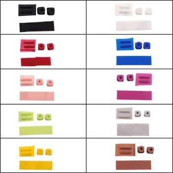 10 цвята по избор винт крака капак за DS Lite за NDSL игрова конзола винт крака капак гумена подложка Изображение