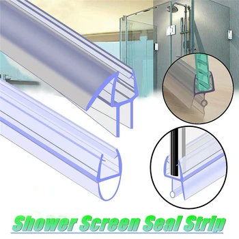 2M душ екран уплътнителна лента PVC врата вана душ уплътнителни ленти за 6/8/10/12mm стъкло лепило без водоустойчива лента за времето #40 Изображение