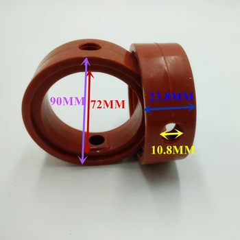 2pcs силиконово уплътнение пръстен уплътнение за DN76 санитарен дроселова клапа Изображение