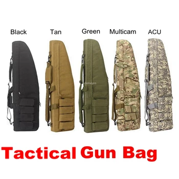 70cm, 95cm, 115cm пушка за съхранение случай тактически пистолет раница военни пушки чанти с подплатени презрамки и торбички Изображение
