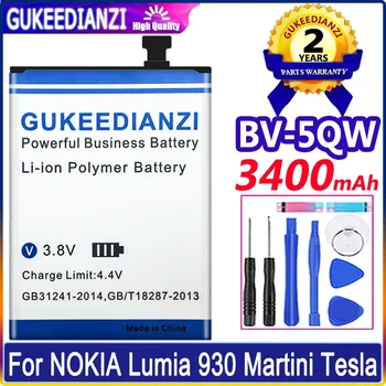 BV-5QW 3400mAh Резервна батерия за Nokia Lumia 930 929 RM927 Lumia930 BV5QW Li-полимерни батерии + инструменти Изображение