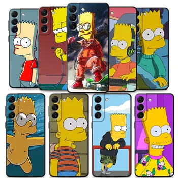 Cool The Simpsons Калъф за телефон за Samsung Galaxy S23 S22 S21 S20 Ultra Plus S20 S21 FE S10 S10e S7 S8 S9 5G силиконова обвивка Изображение