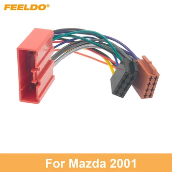 FEELDO 1PC автомобилно стерео аудио неразрушаващо преобразуване адаптер за кабел за MAZDA CD радио окабеляване женски Изображение
