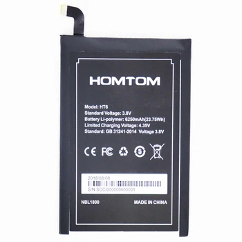 ISUNOO телефонна батерия за DOOGEE T6 PRO / Homtom HT6 6250mAh Изображение