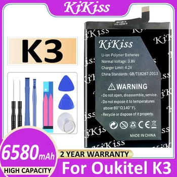 K 3 6580mAh батерия за Oukitel K3 Bateria + безплатни инструменти Изображение