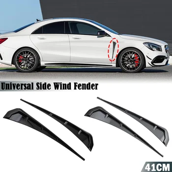 Universal Car Side Fender Spoiler Wind Knife Air Vent Декоративен стикер за странично крило за Audi A3 A4 A5 A6 За Benz A C CLA E Class Изображение