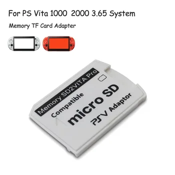 V6.0 SD 2VITA за PS Vita Game Card Memory TF карта адаптер за PSV 1000 2000 SD карта адаптер 3.65 System Card притежателя Card Cover Изображение