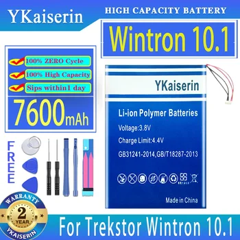 YKaiserin батерия 7600mAh за Trekstor Wintron 10.1 LWN 12 LWN12 таблетка Bateria Изображение