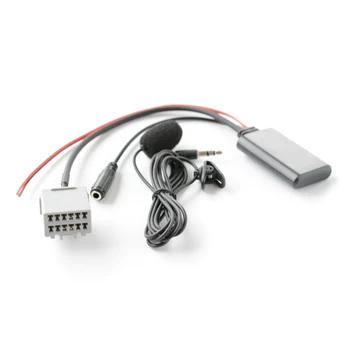 Гореща продажба Надеждност на едро 2022 Най-новият Bluetooth кабелен адаптер адаптер Aux черен ABS кабел с микрофон Изображение