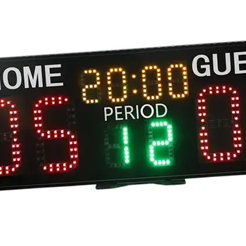 Електронно табло Дистанционно управление Професионален преносим часовник за оценка за футбол Волейбол Баскетбол Бейзбол Софтбол Изображение