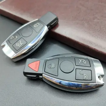 За Mercedes-Benz Ключ за кола Резервна обвивка Един държач за батерии с острие 3 бутона 4 бутона Дистанционно ontrol Shell Изображение