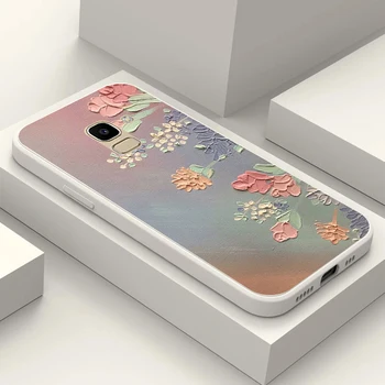 Калъф за Samsung Galaxy J2 CORE J2 J4 J6 J8 2018 PLUS+Капак за телефон Мек силиконов сладък цвете Изображение