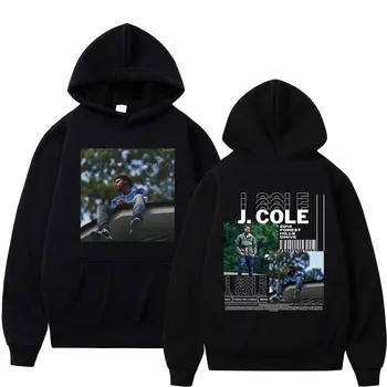 Рапърът J.Cole 2014 Forest Hills Drive Print Hoodie Hop Harajuku Men Women Loose Hoody Sweatshirt Fashion Streetwear Hoodies Изображение