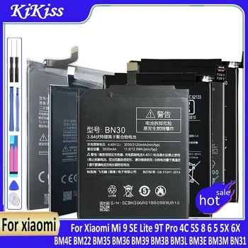 Резервна батерия за Xiaomi Mi 9SE, 9Lite, 9T Pro, 4C, 5S, 8, 6, 5, 5X, 6X, BM4E, BM22, BM35, BM36, BM39, BM3B, BM3L, BM3E Изображение